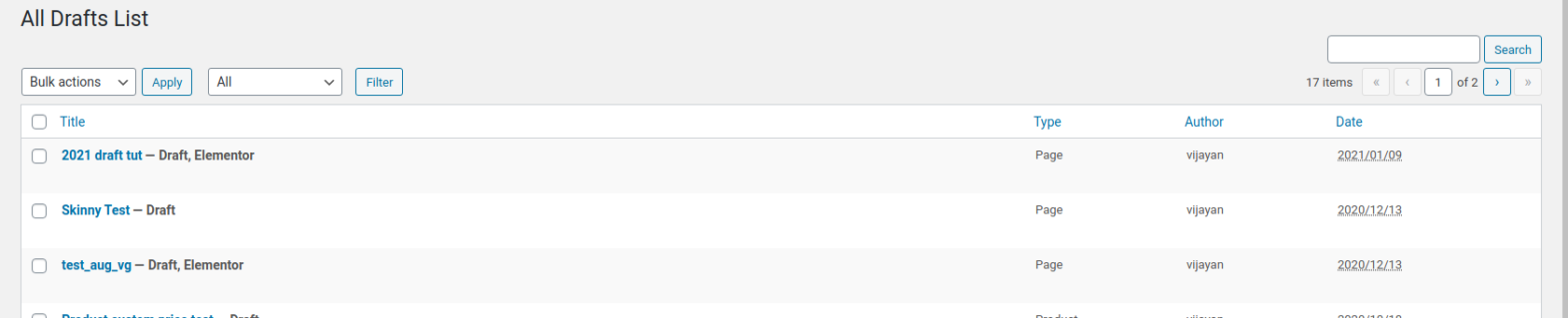How To Create Custom Table List In WordPress Admin Page – Vijayan’s Blog