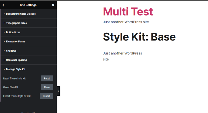 Style Kits Plugin Screenshot
