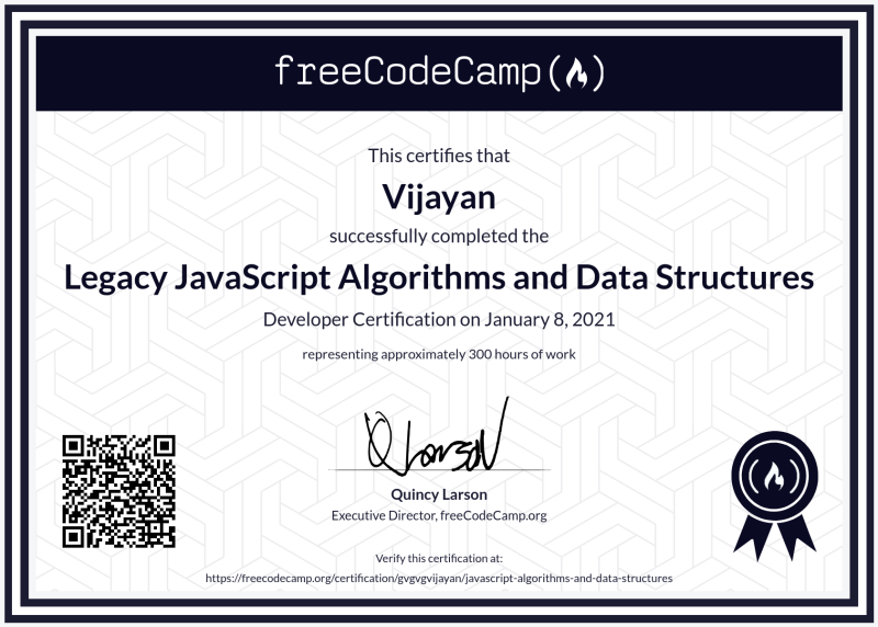 JavaScript Algorithms and Data Structures